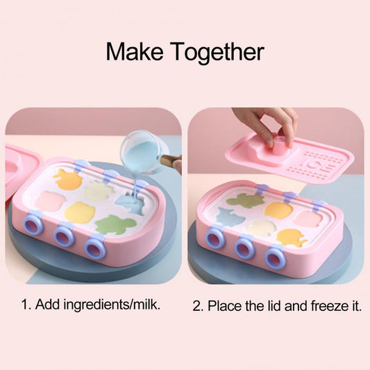 Animal-Shaped Silicone Popsicle Mold – Easy DIY Frozen Treat Maker for Kids, Flexible & Dishwasher Safe