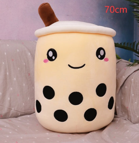Kawaii Boba Plush Soft Milk Tea Cup Pillow, Cute Bubble Tea Toy for Girls & Teens