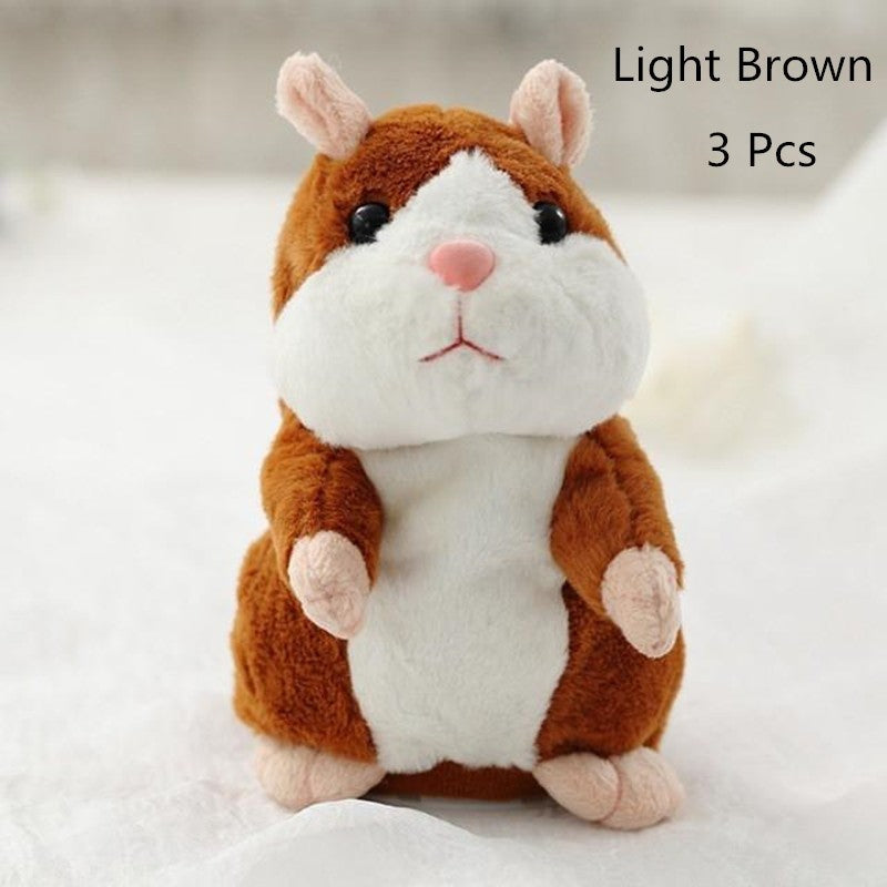 Talking Hamster Plush – Interactive Mimicry Toy Repeats What You Say, Fun Voice Recorder for Early Learning & Kids Gifts