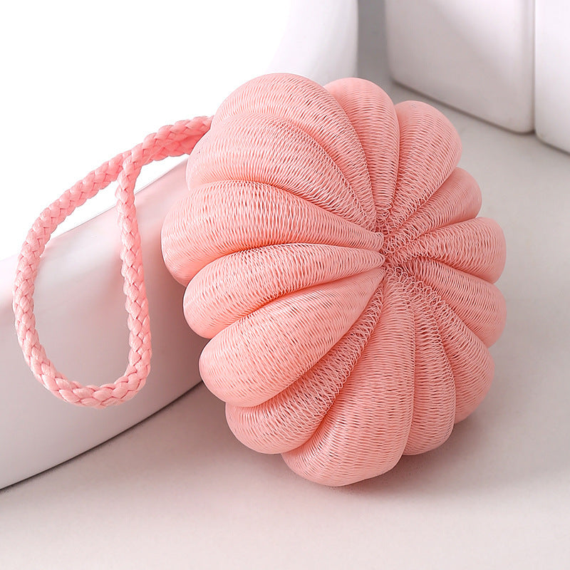Japanese-Style Shower Loofah Pouf – Large 50 g Mesh Bath Flower Ball Body Scrubber (10 cm / 3.9 in Diameter)