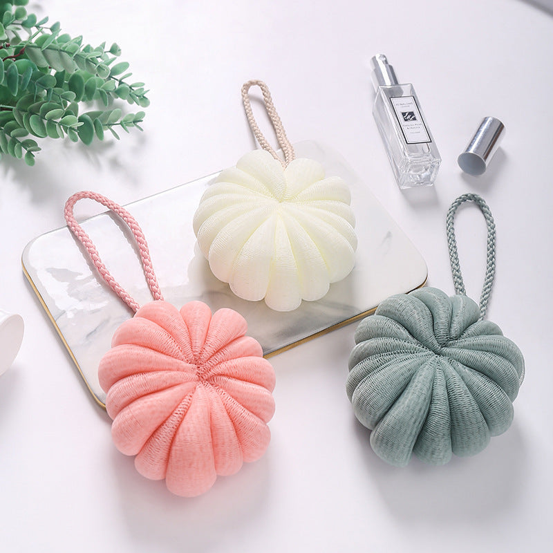 Japanese-Style Shower Loofah Pouf – Large 50 g Mesh Bath Flower Ball Body Scrubber (10 cm / 3.9 in Diameter)