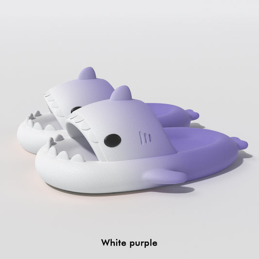 Comfort EVA Shark Pattern Cloud Slides – Lightweight Non-Slip Indoor & Outdoor Slippers