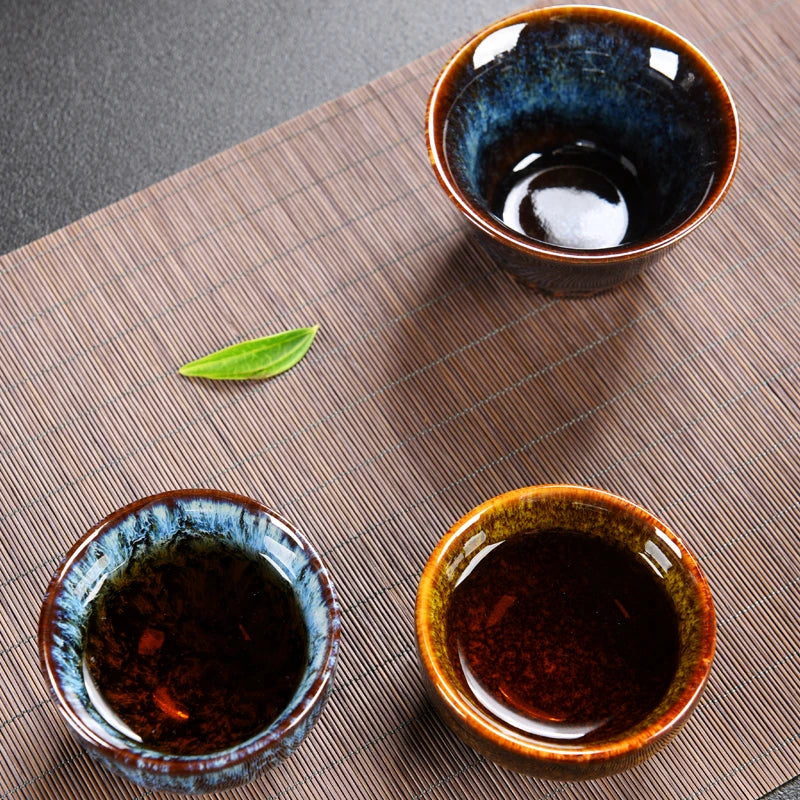 Japanese Style Mini Tea Cup, 60ml Gradient Ceramic Teacup