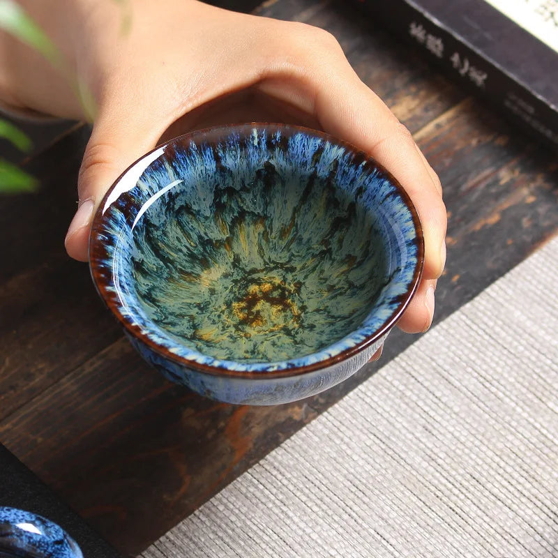 Japanese Style Mini Tea Cup, 60ml Gradient Ceramic Teacup