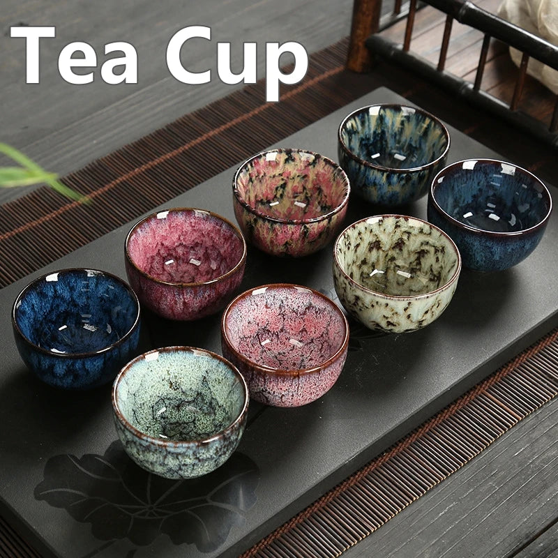 Japanese Style Mini Tea Cup, 60ml Gradient Ceramic Teacup