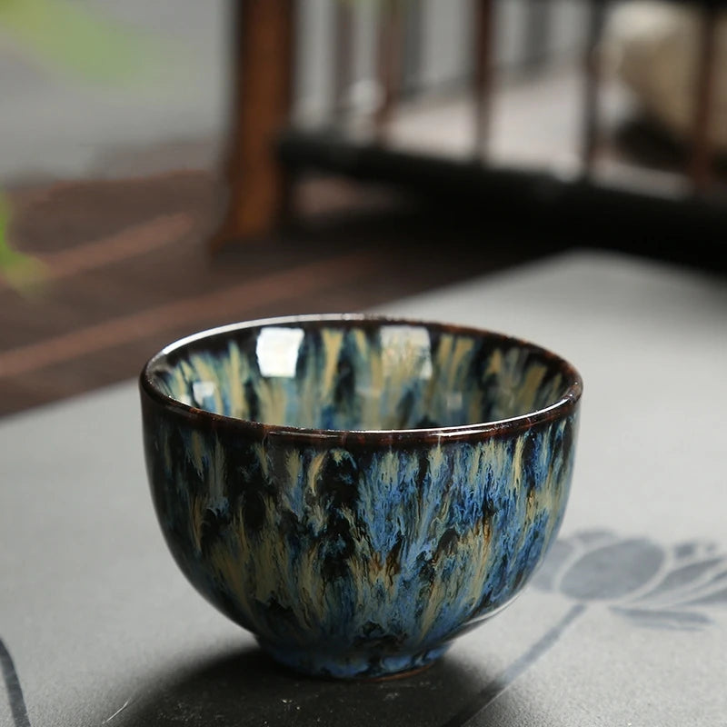 Japanese Style Mini Tea Cup, 60ml Gradient Ceramic Teacup
