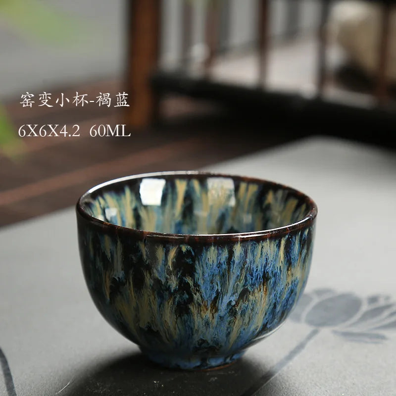 Japanese Style Mini Tea Cup, 60ml Gradient Ceramic Teacup