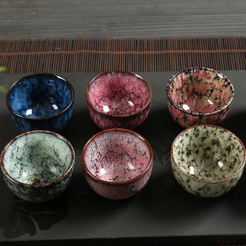 Japanese Style Mini Tea Cup, 60ml Gradient Ceramic Teacup