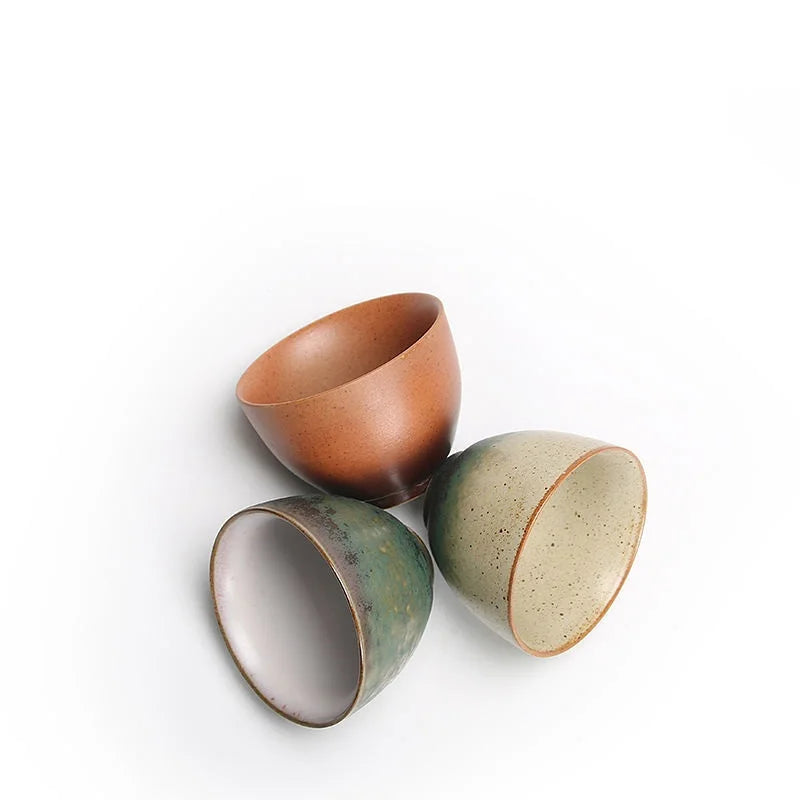 Japanese Crane Ceramic Tea Cup