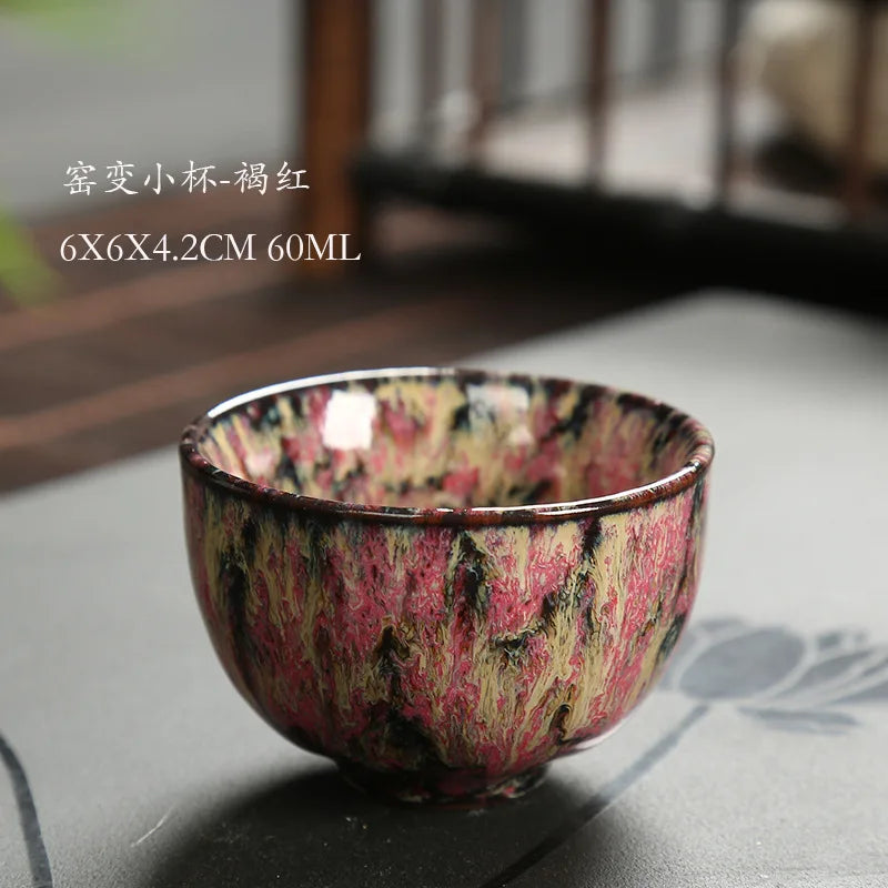 Japanese Style Mini Tea Cup, 60ml Gradient Ceramic Teacup