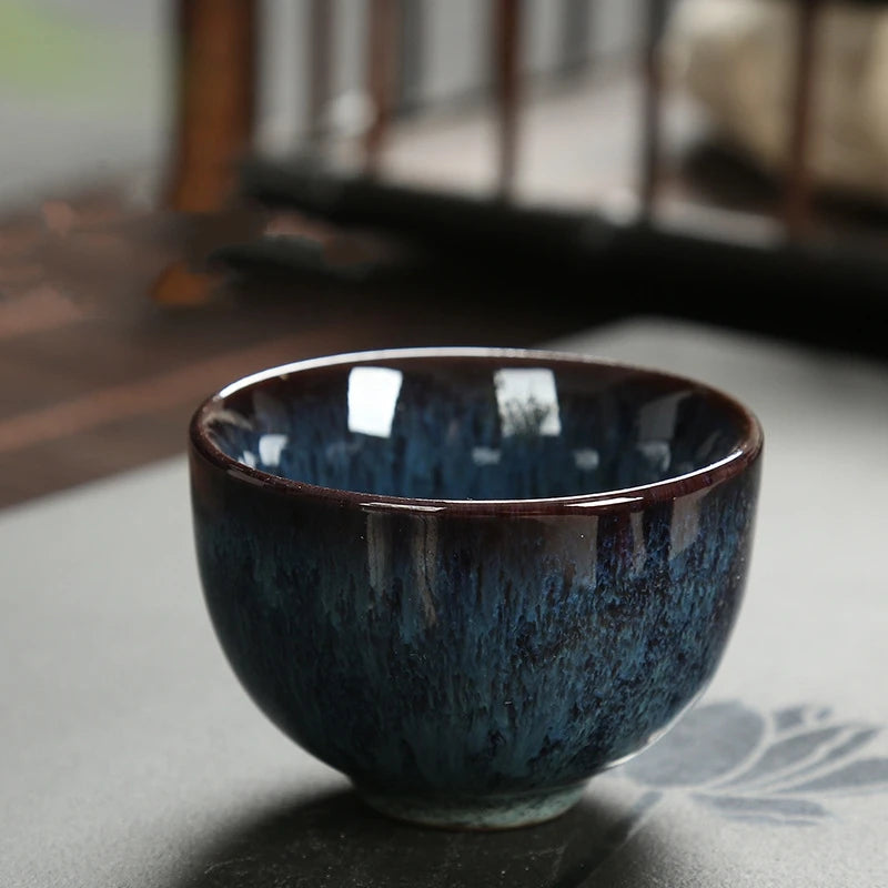 Japanese Style Mini Tea Cup, 60ml Gradient Ceramic Teacup