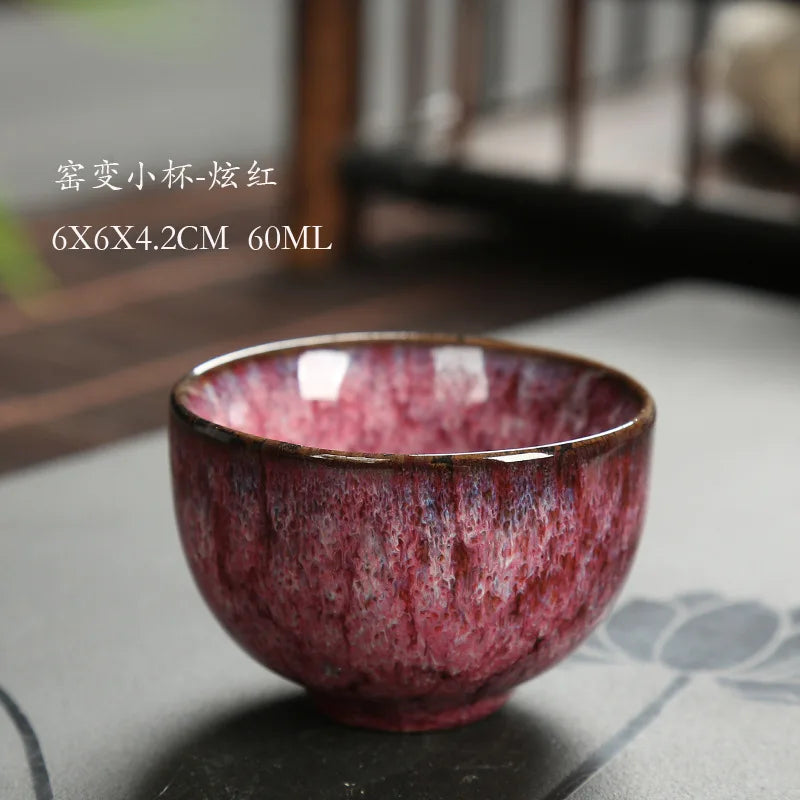 Japanese Style Mini Tea Cup, 60ml Gradient Ceramic Teacup