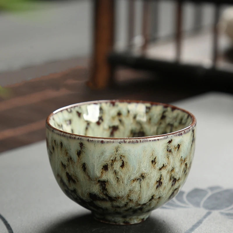 Japanese Style Mini Tea Cup, 60ml Gradient Ceramic Teacup