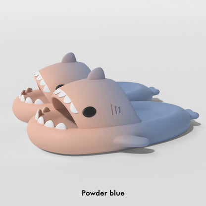 Comfort EVA Shark Pattern Cloud Slides – Lightweight Non-Slip Indoor & Outdoor Slippers