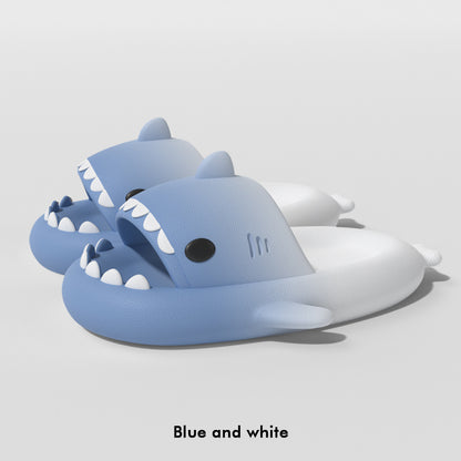 Comfort EVA Shark Pattern Cloud Slides – Lightweight Non-Slip Indoor & Outdoor Slippers