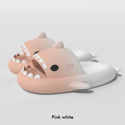 Comfort EVA Shark Pattern Cloud Slides – Lightweight Non-Slip Indoor & Outdoor Slippers